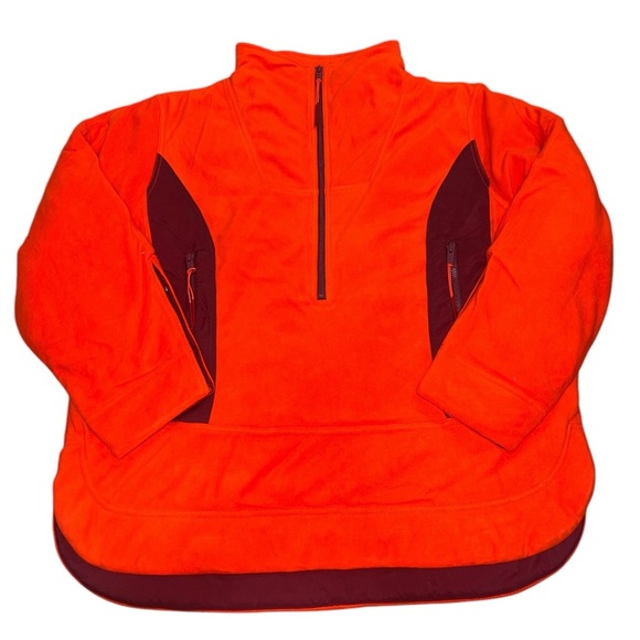 {NWOT Free People Movement Climber Fleece Oversized Pullover Blaze Combo Large} - Picture 1 of 7